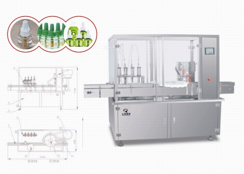 蚊香液灌裝旋蓋機(jī)